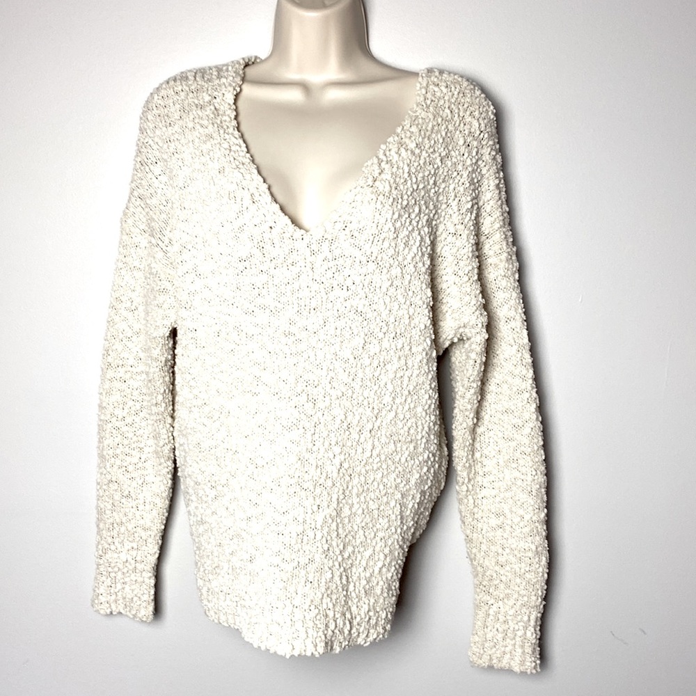 Lulus Made With Love Women's Drop Shoulder Sweater Twist back Size S
